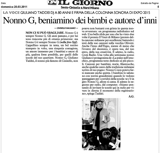 CrossRadio su Il Giorno!